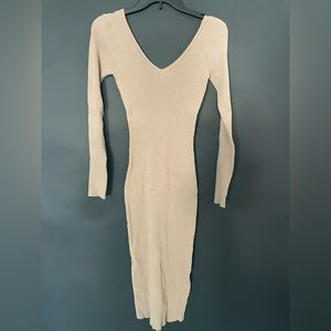 Brown body con dress ( Boutique)